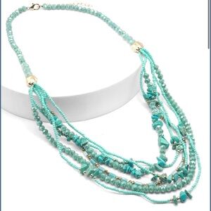 Serenity Cascade - Blue Necklace